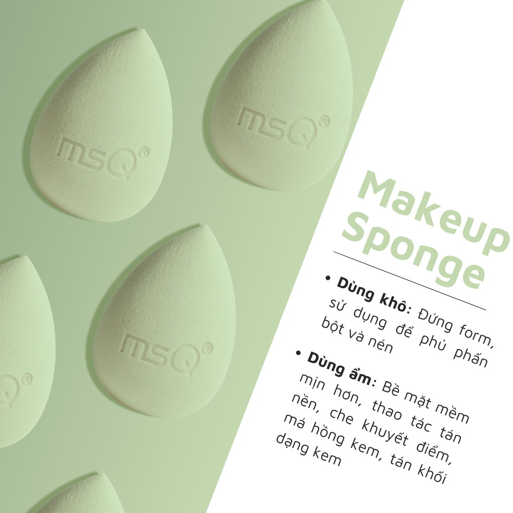 Mút Mini Trang Điểm MSQ Miracle Complexion Size S MSQM6